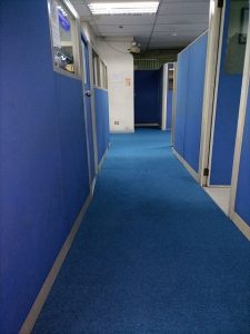 Calming blue carpet roll Ortigas Pasig