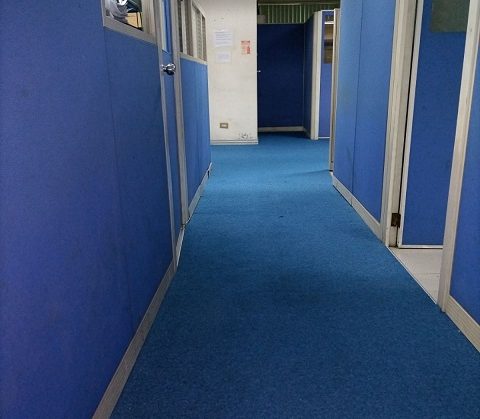 Calming blue carpet roll Ortigas Pasig